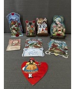 8 Antique 1900s Victorian Valentines Day Cards Trade Card Lot Die Cut Ge... - €44,82 EUR