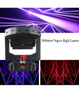 Laser Fat Beam 6 Eyes XYZ RGB Full Color Laser Moving Head Stage Disco L... - $618.97 CAD
