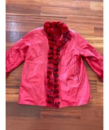 1960’s RED LEATHER &amp; Fur Coat - $134.57 CAD