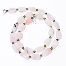 Rose Quartz Aventurine Smooth Beads Necklace 4-15 mm 18&quot; UB-8662 - £8.66 GBP