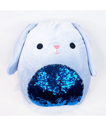 Squishmallow Buttons Blue Easter Bunny Sequin Belly 12in Stuffed Plush NEW - $42.04