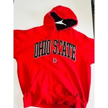 Osu Hoodie Men Large Red Pullover Ohio State University Pocket Cotton Si... - £17.95 GBP