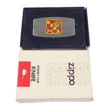 Zippo Money Clip Pocket Knife Combo Army GSRS General Support Rocket Sys... - £29.41 GBP