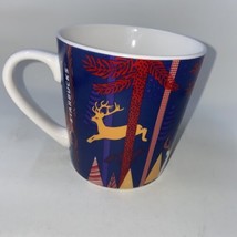 2017 Starbucks Holiday Deer Woodland Trees Mug 18 Oz Rabbit Buck Christmas - £6.93 GBP