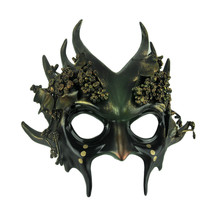 Scratch &amp; Dent Green Forest Gremlin Adult Wicked Woodland Goblin Halloween Mask - £20.16 GBP