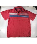 Original Arizona Jean Co. Collared Size M Red 100% Cotton Boys T-Shirt - £9.16 GBP