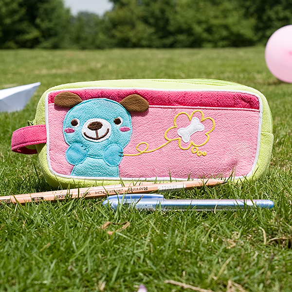 [Dog & Bone] Pencil Pouch Bag Cosmetic Bag Carrying Case (7.3*3.3*1.4)