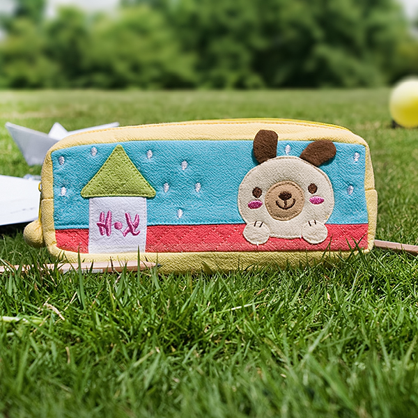 [Dog's Home] Pencil Pouch Bag Cosmetic Bag Carrying Case (7.5*2.8*1.4)