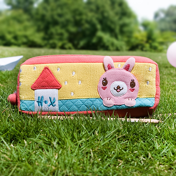 [Rabbit's Home] Pencil Pouch Bag Cosmetic Bag Carrying Case (7.5*2.8*1.4)