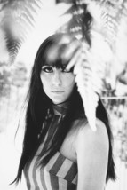 Cher 60&#39;S Flower Child Look B&amp;W 24X36 Poster Print - £22.75 GBP