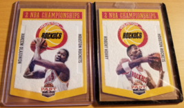 Hakeem Olajuwon Panini Past and Present Championship Banner #4 lot Rockets NBA - £3.19 GBP