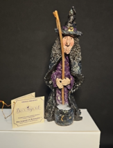 BroomSnickle Witch Linda Lindquist Baldwin 1997 Vintage Halloween Figurine - $39.55