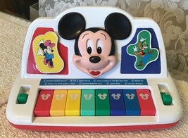 Mickey Mouse Musical Keyboard - RARE, Minnie &amp; Goofy Dance Up &amp; Down, 8 Songs - £35.61 GBP