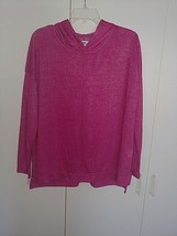 Old Navy Ladies Ls Thin Hot Pink Ls HOODIE-WORN 1-M-CUTE-COMFY-RAYON/POLYESTER - £6.62 GBP