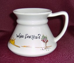 Who Farted? 11 oz No Spill No Slip Novelty Coffee Mug Cup  - £5.49 GBP