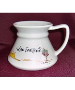 Who Farted? 11 oz No Spill No Slip Novelty Coffee Mug Cup  - £5.58 GBP