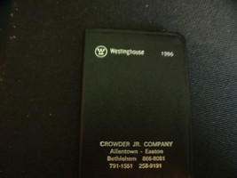 Original 1986 Westinghouse Notes &amp; Data Book  - $15.00