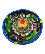 Vintage Colorful Painted Riviera Maya Sombrero Pottery Ashtray 4.5” - $13.36