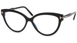 NEW TOM FORD TF5763-B 001 Black Eyeglasses Frame 56-15-140mm B44mm Italy - £121.39 GBP
