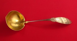 Vanderslice Coin Silver Soup Ladle Gold Washed Bright Cut 12 3/4" - $892.88 CAD
