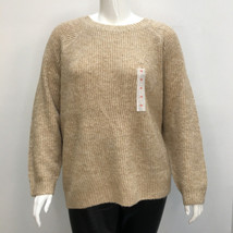 Old Navy Heathered Cozy Shaker-Stitch Pullover Sweater Tan 3X NWT - £11.27 GBP