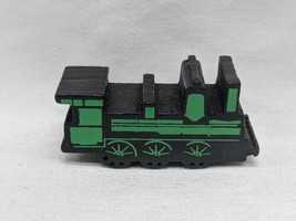 Black And Green Board Game Wooden Train Meeple 1 1/2&quot; - £22.28 GBP