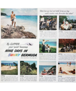 1947 Pan American Airways Advertisement Aviation Clipper Bermuda Travel ... - $550.85 MXN