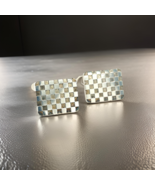 Georg Jensen Checkerboard Cufflinks Silver Estate GJ42 - $296.01