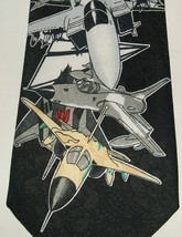 USAF US Air Force jet fighters/bombers X-plane men&#39;s necktie very cool! - £11.81 GBP