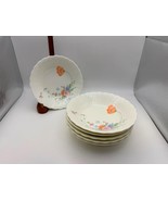 Set of 6 Mikasa Bone China SOMETHING BLUE Fruit / Dessert Bowls - $139.35 CAD