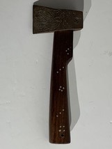 Vintage Mini Hatchet with engraved elephant head wood handle - £50.27 GBP