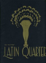 Lou Walter&#39;s Latin Quarter Souvenir Program New York City 1950&#39;s - £58.55 GBP