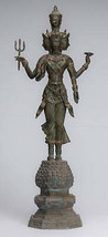 Ancien Thai Style Trimurti Shiva Brahma Vishnu Statue - 84cm/34 &quot; - £1,763.43 GBP