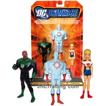 Year 2008 Dc Universe Justice League Jlu Green Lantern, Captain Atom &amp; Supergirl - £39.30 GBP