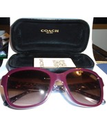 Coach Women&#39;s sunglasses color purple- brand new with case - £55.31 GBP