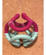 Ogobolli Red/Blue 3&quot; Teether Ball *NEW/No Package*  yy1 - $149.57 MXN