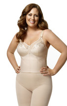 Women&#39;s Longline Softcup Bra ~ Elila 5001 Nude ~ Cup Sizes C to G - $78.00