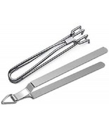 Johari Bazar Stainless Steel Chapati Roti Chimta with Pakkad Utensil Holder - $528.20 MXN