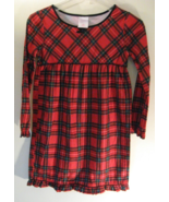 Wondershop Target Red Black Tartan Plaid Flannel Nightgown Girls Sz 10 C... - $17.10 CAD