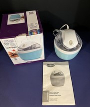 Nostalgia One Pint Pastel Blue Personal Quick Freeze Electric Ice Cream Maker - $14.01