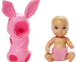 Barbie Skipper Babysitters Inc. baby doll in pink bunny rabbit outfit co... - $6.92