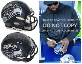 Kam Chancellor Signed Seattle Seahawks Mini Football Helmet Proof COA Au... - $197.99