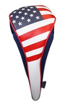 USA Patriot Golf Zipper Head Covers #3 Fairway Wood Headcover Neoprene Style - £12.09 GBP