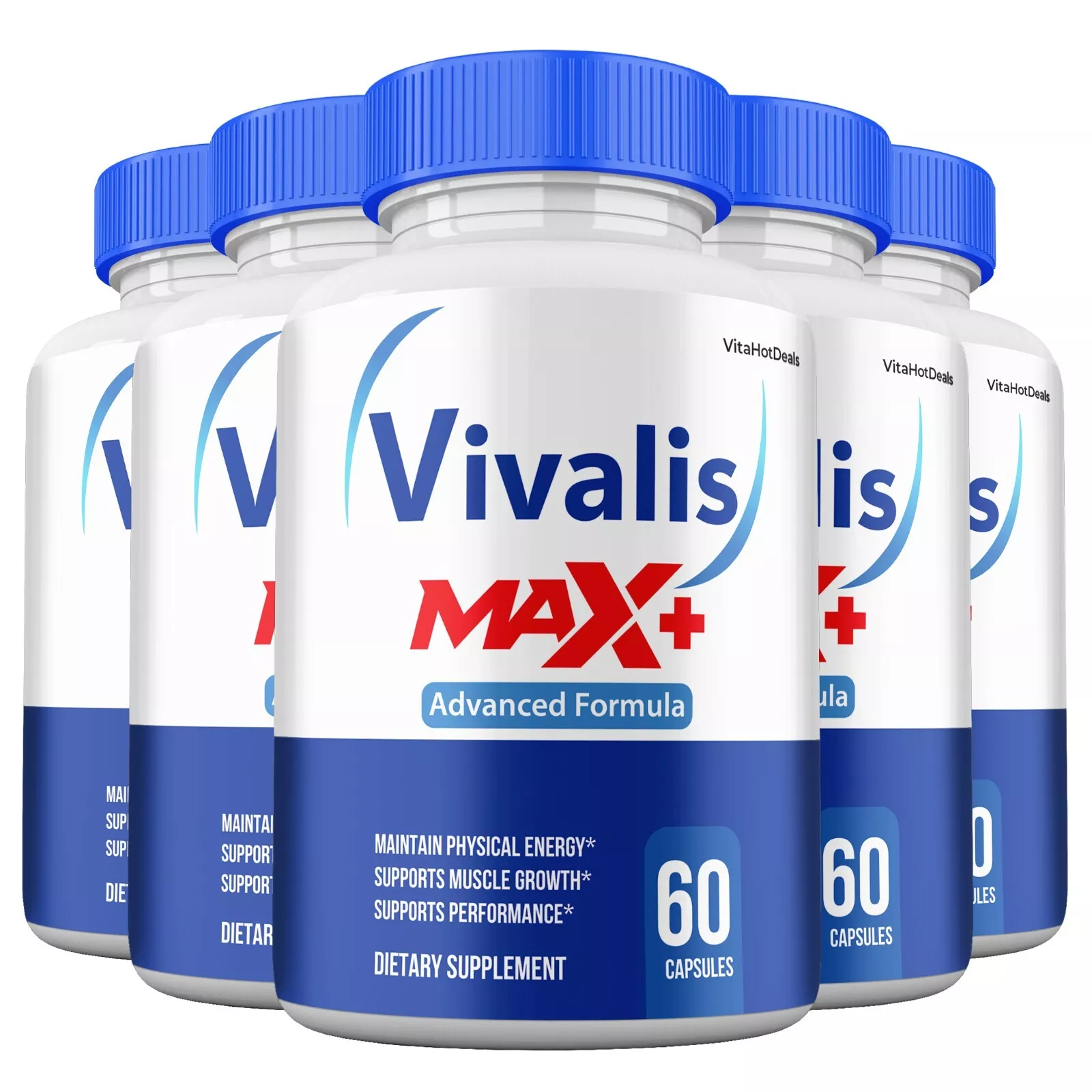 Vivalis Max Plus For Men High Strength Natural Vivalis Max Capsules 5 Pack - $2,205.31 MXN