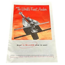 Danforth Anchors 5-H Hi -Tensile Print Ad  1958 Vintage Anchor Marine Bo... - $13.95