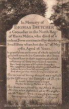 MEMORY OF THOMAS THETCHER-GRENADIER NORTH REGIMENT HANTS MILITIA~PHOTO P... - £7.00 GBP