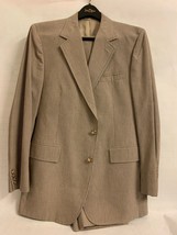 Vintage Men&#39;s Lightweight Neiman Marcus Suit, 42R, Brown Striped - £39.68 GBP