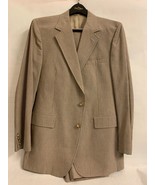 Vintage Men&#39;s Lightweight Neiman Marcus Suit, 42R, Brown Striped - £38.83 GBP