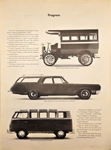 1965 Volkswagen Station Wagon Advertisement VW Bus Progress-Vintage Prin... - $215.04 MXN