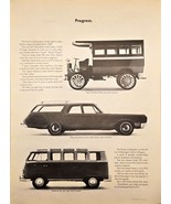 1965 Volkswagen Station Wagon Advertisement VW Bus Progress-Vintage Prin... - €9,62 EUR